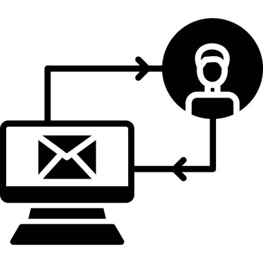 bilgisayar simgesi vektör illüstrasyonu
