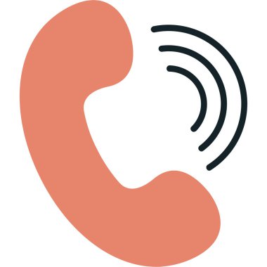 Telefon et. Web simgesi basit illüstrasyon