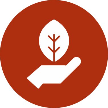 Kişisel ve ticari kullanım için bitki vektörü simgesi simgesi vektör çizimi..