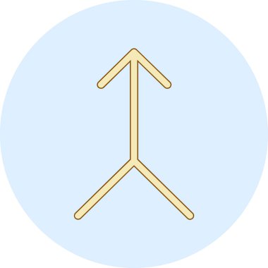 Ok. Web simgesi basit illüstrasyon