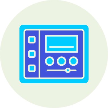 Web arayüzü simgesi, vektör illüstrasyonu