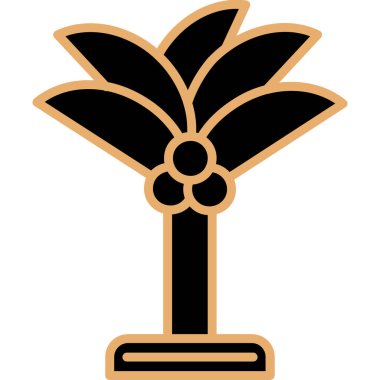 Çiçek. Web simgesi basit illüstrasyon