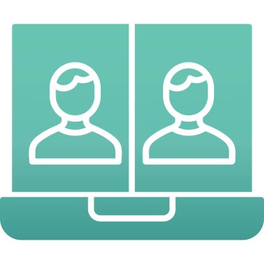 İnsan simgesinin vektör illüstrasyonu