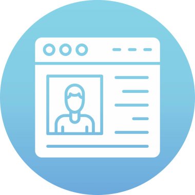 Web simgesi vektör illüstrasyonu