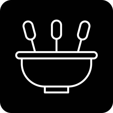 Gıda simgesinin vektör illüstrasyonu