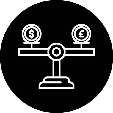 Para için. Web simgesi basit illüstrasyon