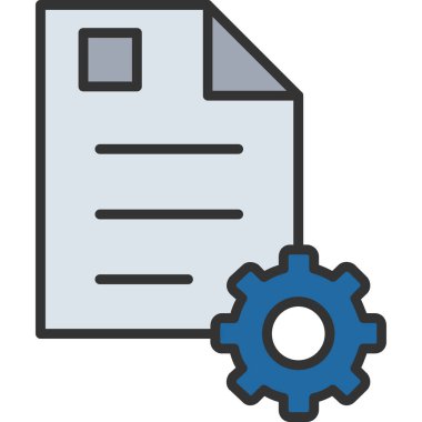 Dosya. Web simgesi basit illüstrasyon