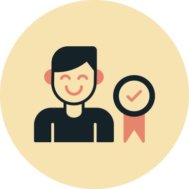 Erkek ve kadın ikonunun vektör illüstrasyonu