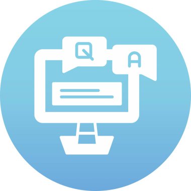 Bilgisayar. Web simgesi basit illüstrasyon