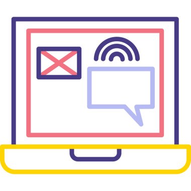 E- posta simgesi, vektör illüstrasyon tasarımı