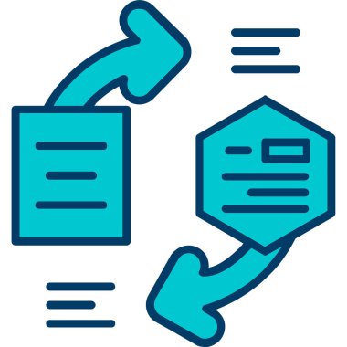 veritabanı. Web simgesi basit illüstrasyon