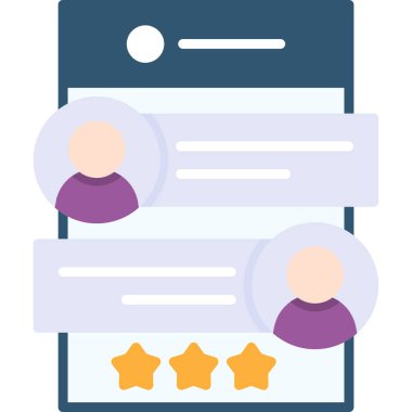 Modern düz illüstrasyon vektör simgesini gözden geçir