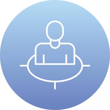 İnsan simgesinin vektör illüstrasyonu