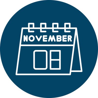 Takvim simgesinin vektör illüstrasyonu