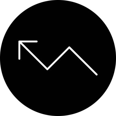 Siyah bir simgenin vektör illüstrasyonu