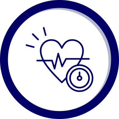 Kalp. Web simgesi basit illüstrasyon