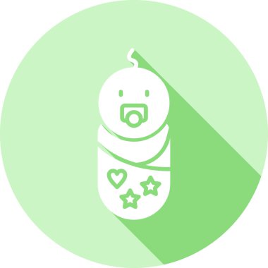 Bebek şişe ikonu. Basit resimleme