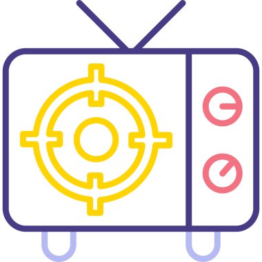 Kamera. Web simgesi basit illüstrasyon