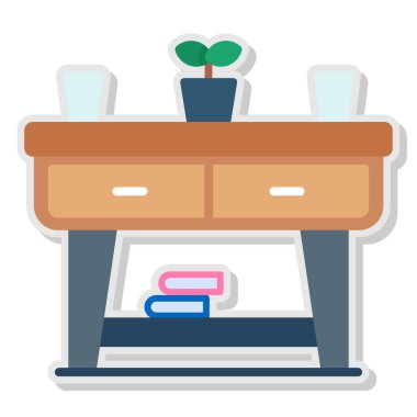 Kahve makinesi. Web simgesi vektör illüstrasyonu