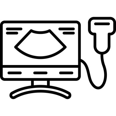 bilgisayar izleme simgesi, vektör illüstrasyonu