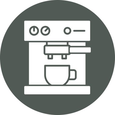 kahve makinesi ikon vektör illüstrasyon tasarımı