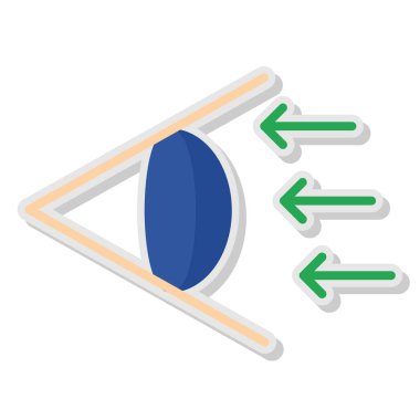 Moda stili izole edilmiş arkaplanda göz simgesi