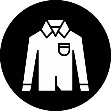 Bir ceket simgesinin vektör illüstrasyonu