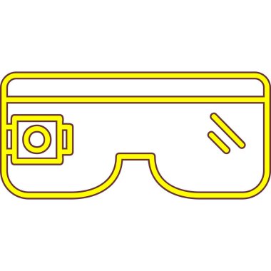 Sanal gerçeklik gözlüğü simgesi, taslak biçimi