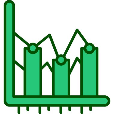 grafik simgesinin vektör illüstrasyonu