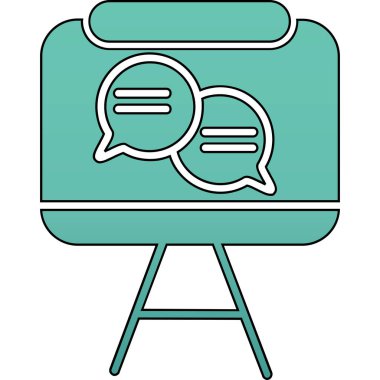 konuşma kabarcığı vektör çizimi