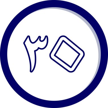 Gıda simgesinin vektör illüstrasyonu