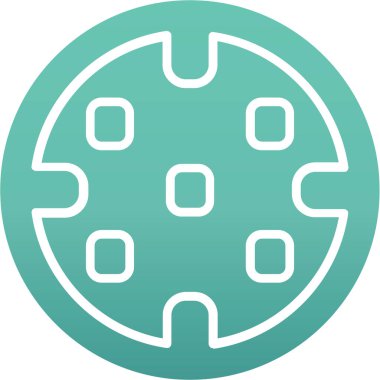 Çip. Web simgesi basit illüstrasyon