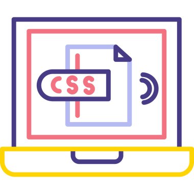 Web tasarım renk vektörü simgesi