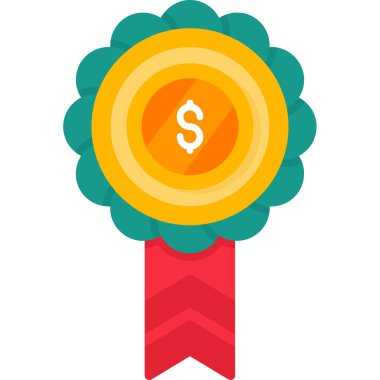 ödül kazanan düz stil simgesi