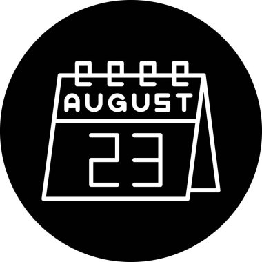 Takvim simgesinin vektör illüstrasyonu