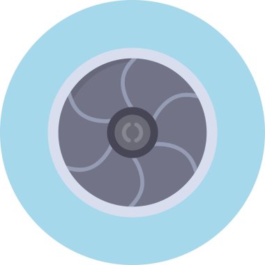 Hayran ikonu. Web için fan vektör simgesinin düz çizimi