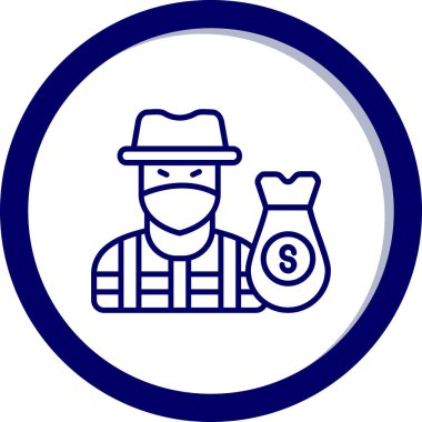 Çantalı ve çantalı bir adamın vektör çizimi