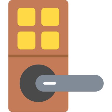 düz vektör simgesini kilitle