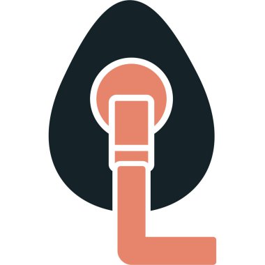 Fiş. Web simgesi basit illüstrasyon