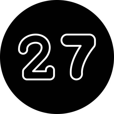 2 sayı simgesi vektör illüstrasyonu