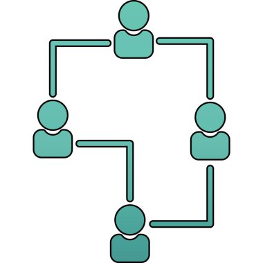 ağ simgesi, vektör illüstrasyonu