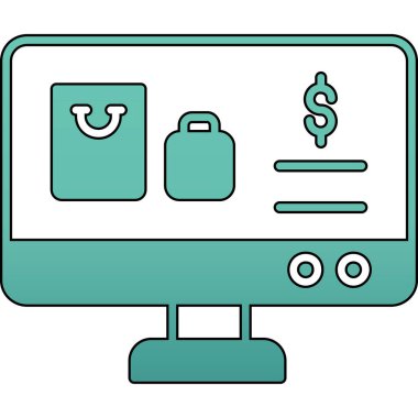 İnternetten alışveriş. Basit tasarım