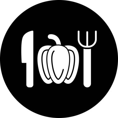 Gıda simgesinin vektör illüstrasyonu