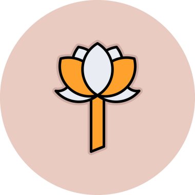 Çiçeğin vektör illüstrasyonu