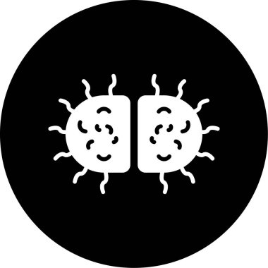 Virüs. Web simgesi basit illüstrasyon