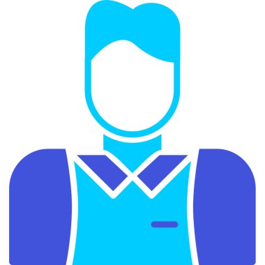 erkek avatar simgesi vektör illüstrasyonu