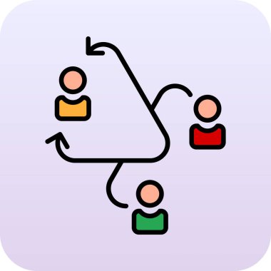 Sosyal ağ vektör çizimi