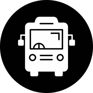 bus simgesi vektör illüstrasyonu