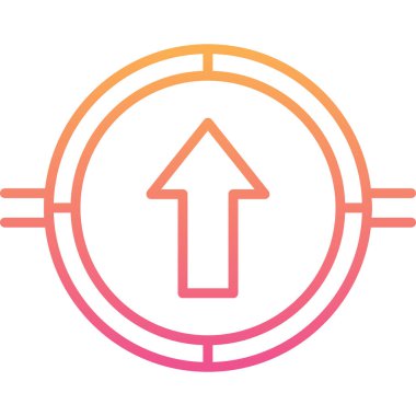 ok simgesi vektörü. Çizgi ince çizgili çizim. ok kontur sembolü.