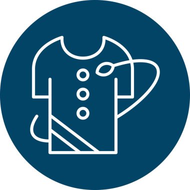 Bir tıp doktoru ikonu çizimi